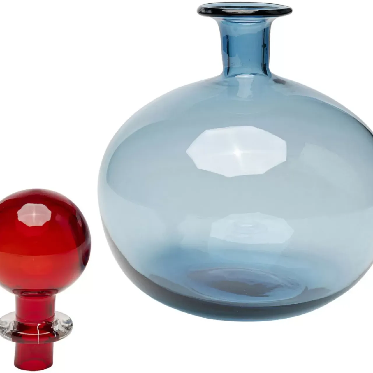Aufbewahrung & Ordnung|KARE Design Flasche Honeymoon Lid Blau 25