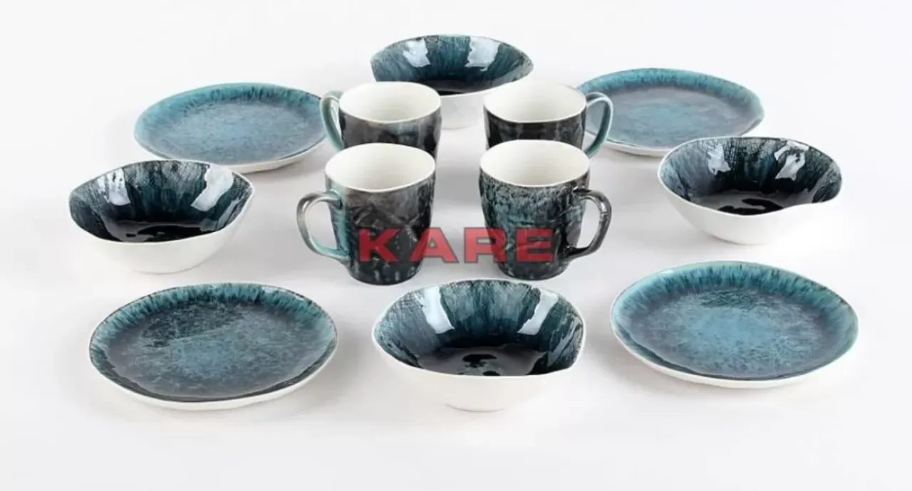 Geschirr & Tischaccessoires|KARE Design Fruhstucksset Mustique (12/Tlg.)