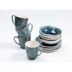 Geschirr & Tischaccessoires|KARE Design Fruhstucksset Mustique (12/Tlg.)