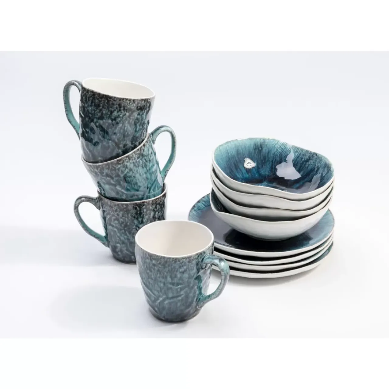 Geschirr & Tischaccessoires|KARE Design Fruhstucksset Mustique (12/Tlg.)