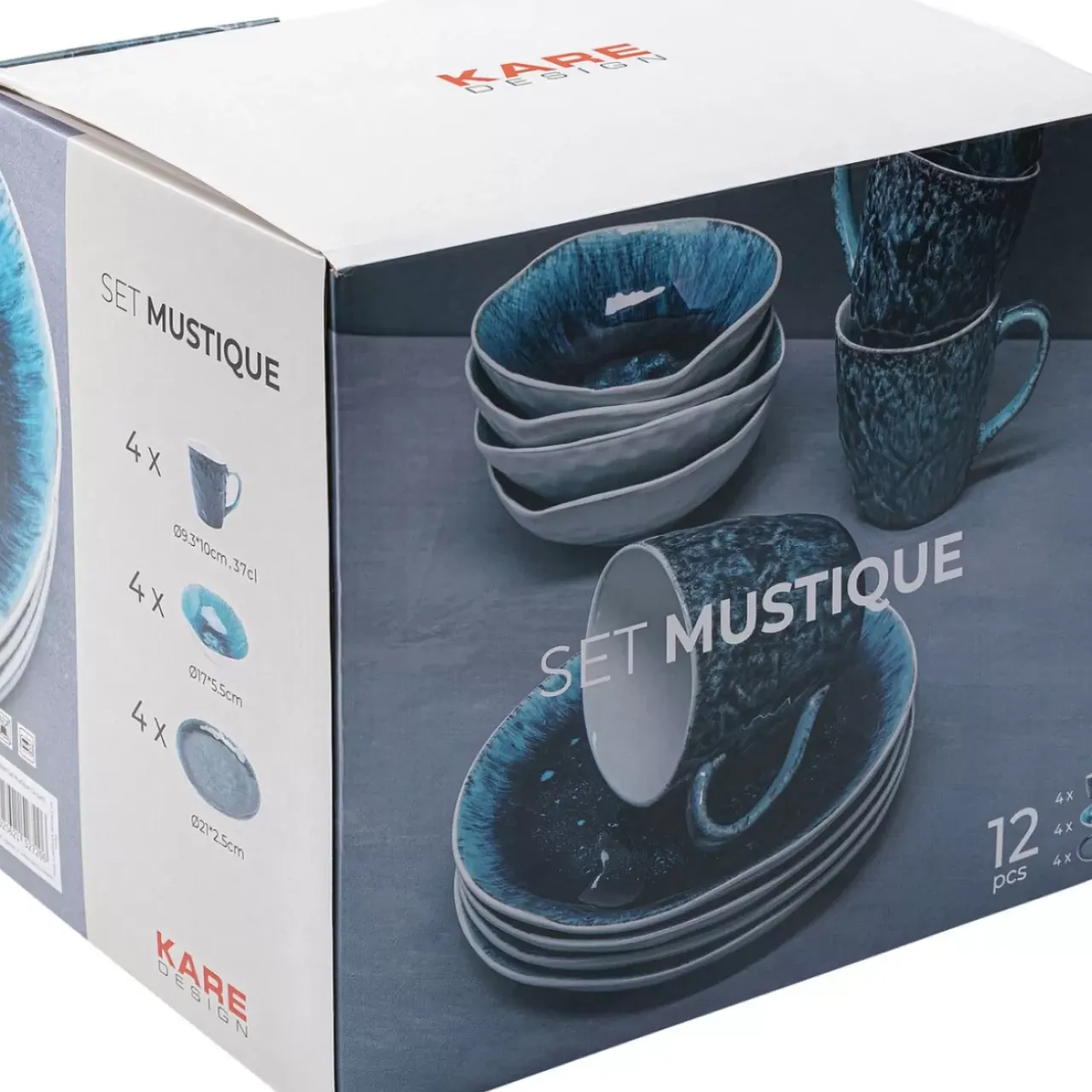 Geschirr & Tischaccessoires|KARE Design Fruhstucksset Mustique (12/Tlg.)