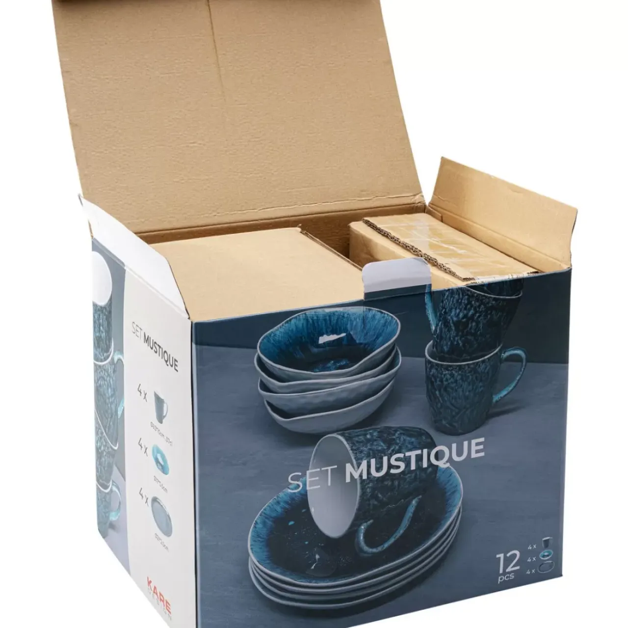Geschirr & Tischaccessoires|KARE Design Fruhstucksset Mustique (12/Tlg.)