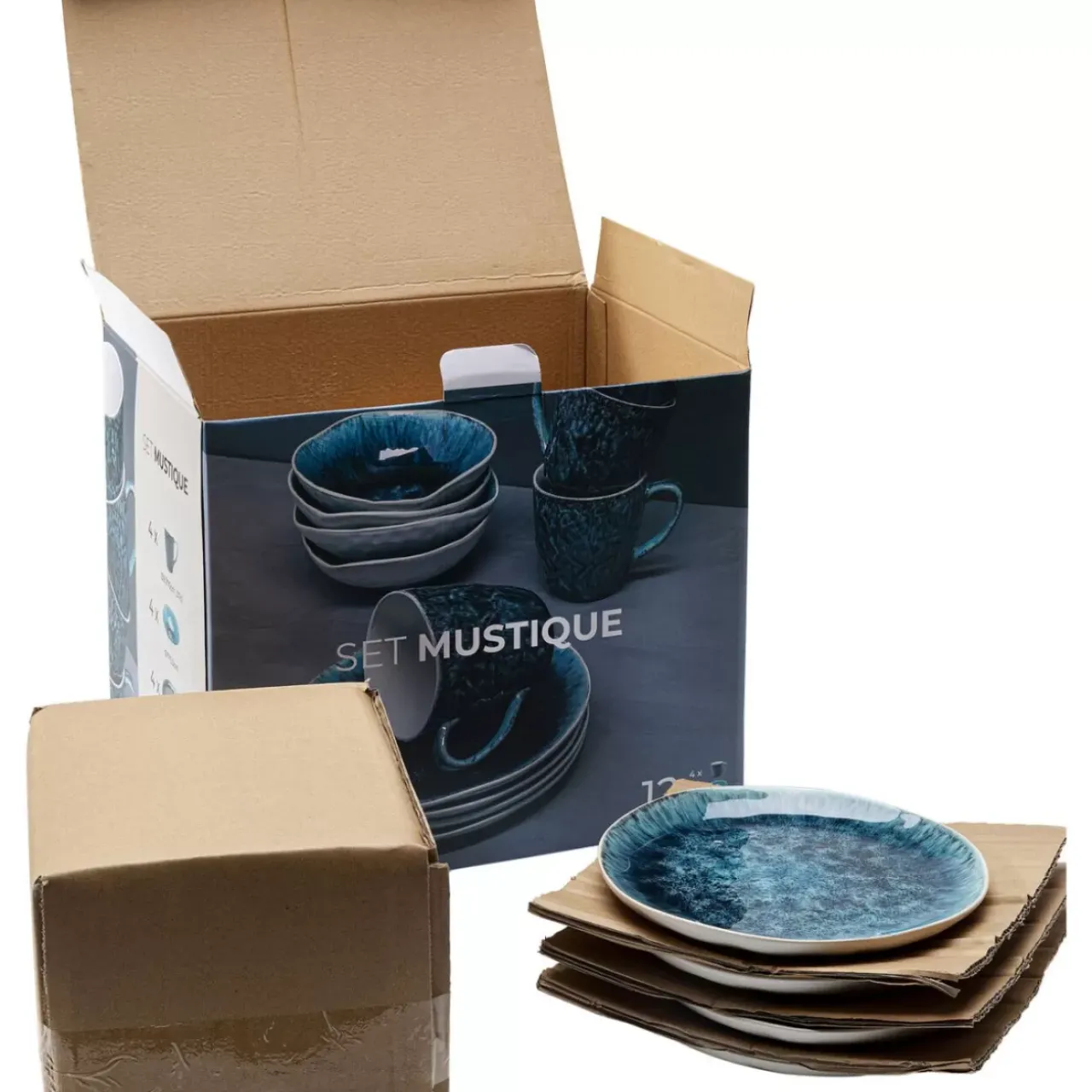 Geschirr & Tischaccessoires|KARE Design Fruhstucksset Mustique (12/Tlg.)