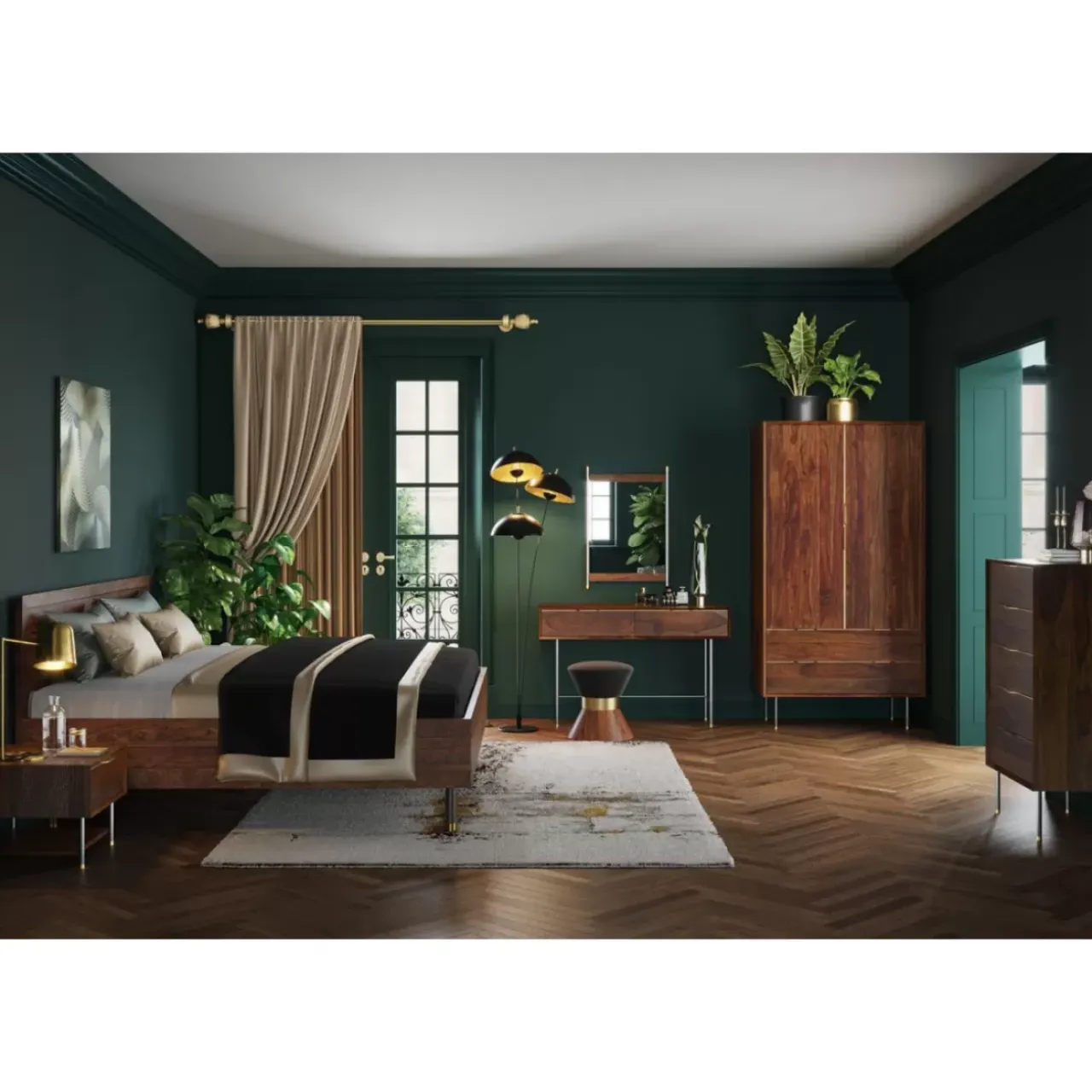 Kleinmöbel & Sonstiges|KARE Design Garderobe Mit Spiegel Ravello 178X50