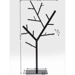 Kleinmöbel & Sonstiges|KARE Design Garderobenstander Technical Tree Schwarz