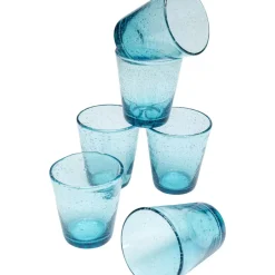 Geschirr & Tischaccessoires|KARE Design Glas-Set Bubble Blau (6/Tlg.)