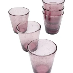 Geschirr & Tischaccessoires|KARE Design Glas-Set Bubble Mauve (6/Tlg.)