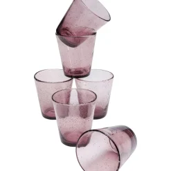 Geschirr & Tischaccessoires|KARE Design Glas-Set Bubble Mauve (6/Tlg.)