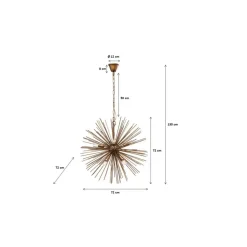 Hängeleuchten|KARE Design Hangeleuchte Beam Brass O72Cm