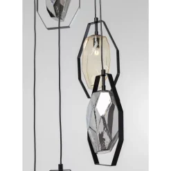 Hängeleuchten|KARE Design Hangeleuchte Diamond Fever Spiral Schwarz O42Cm