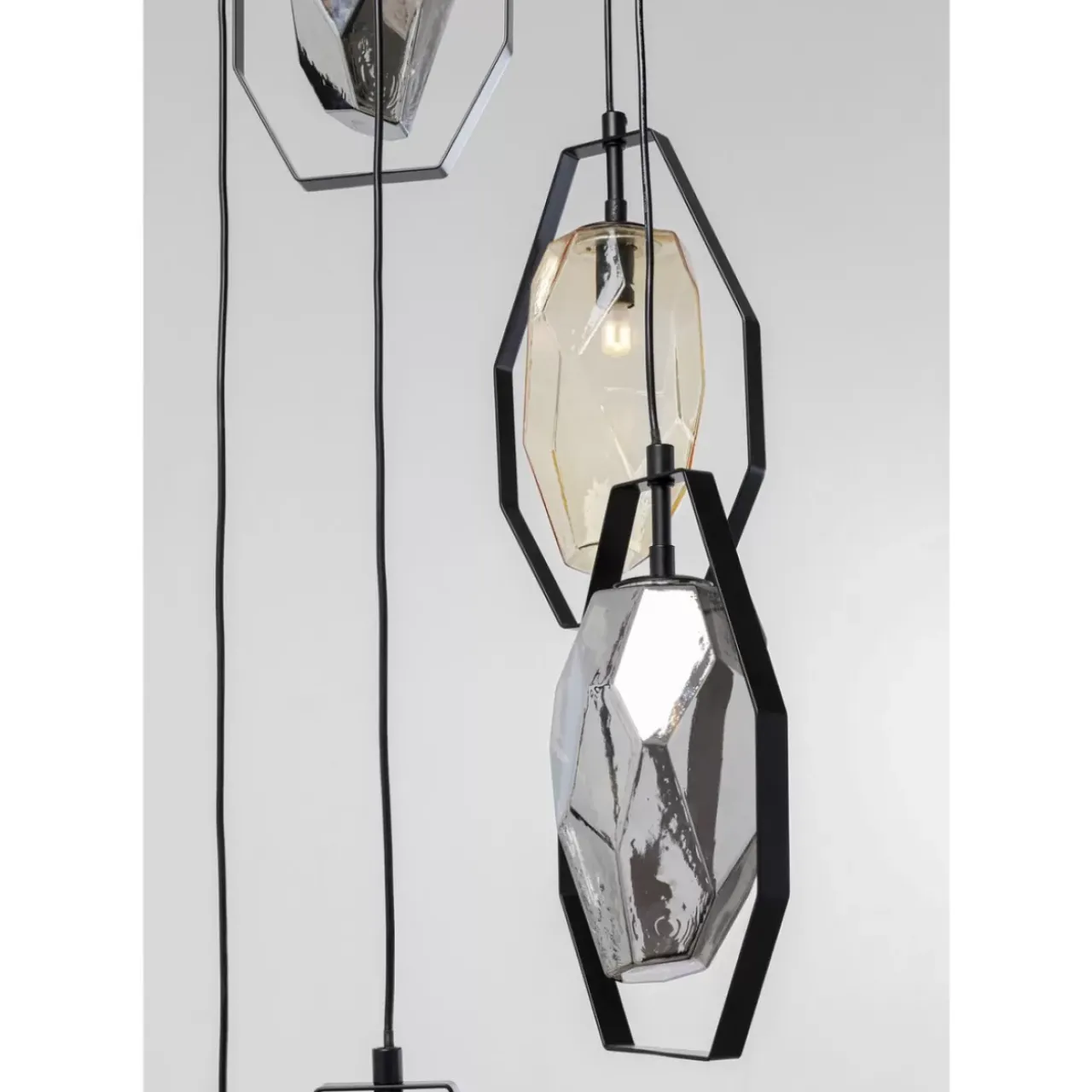 Hängeleuchten|KARE Design Hangeleuchte Diamond Fever Spiral Schwarz O42Cm