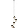 Hängeleuchten|KARE Design Hangeleuchte Frozen 5 Schwarz Matt O35Cm