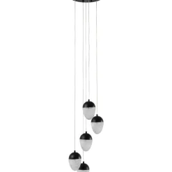 Hängeleuchten|KARE Design Hangeleuchte Frozen 5 Schwarz Matt O35Cm