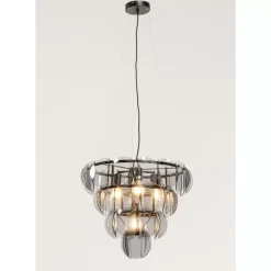 Hängeleuchten|KARE Design Hangeleuchte Mariposa Three Circle Schwarz Smoke