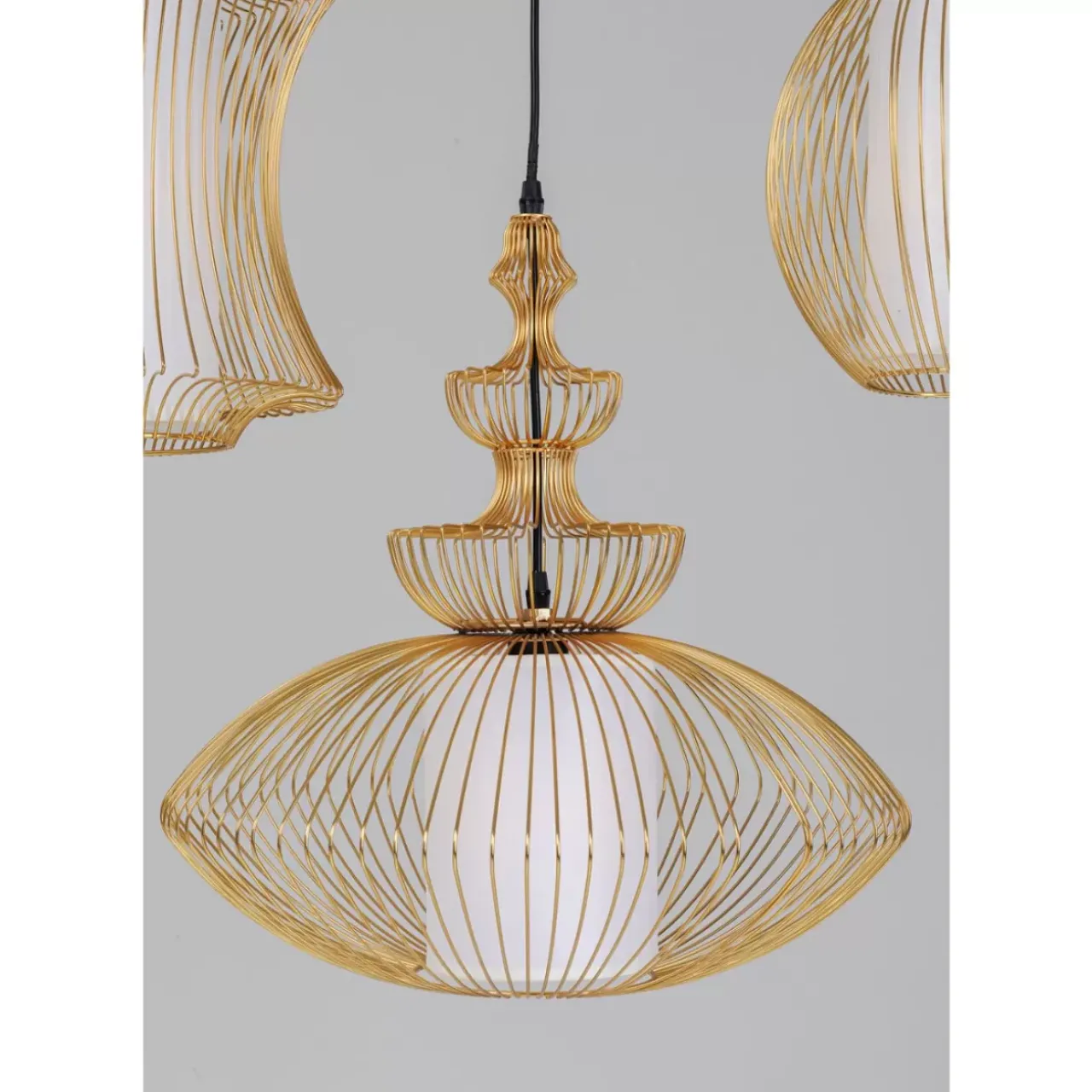 Hängeleuchten|KARE Design Hangeleuchte Swing Iron Tre Gold