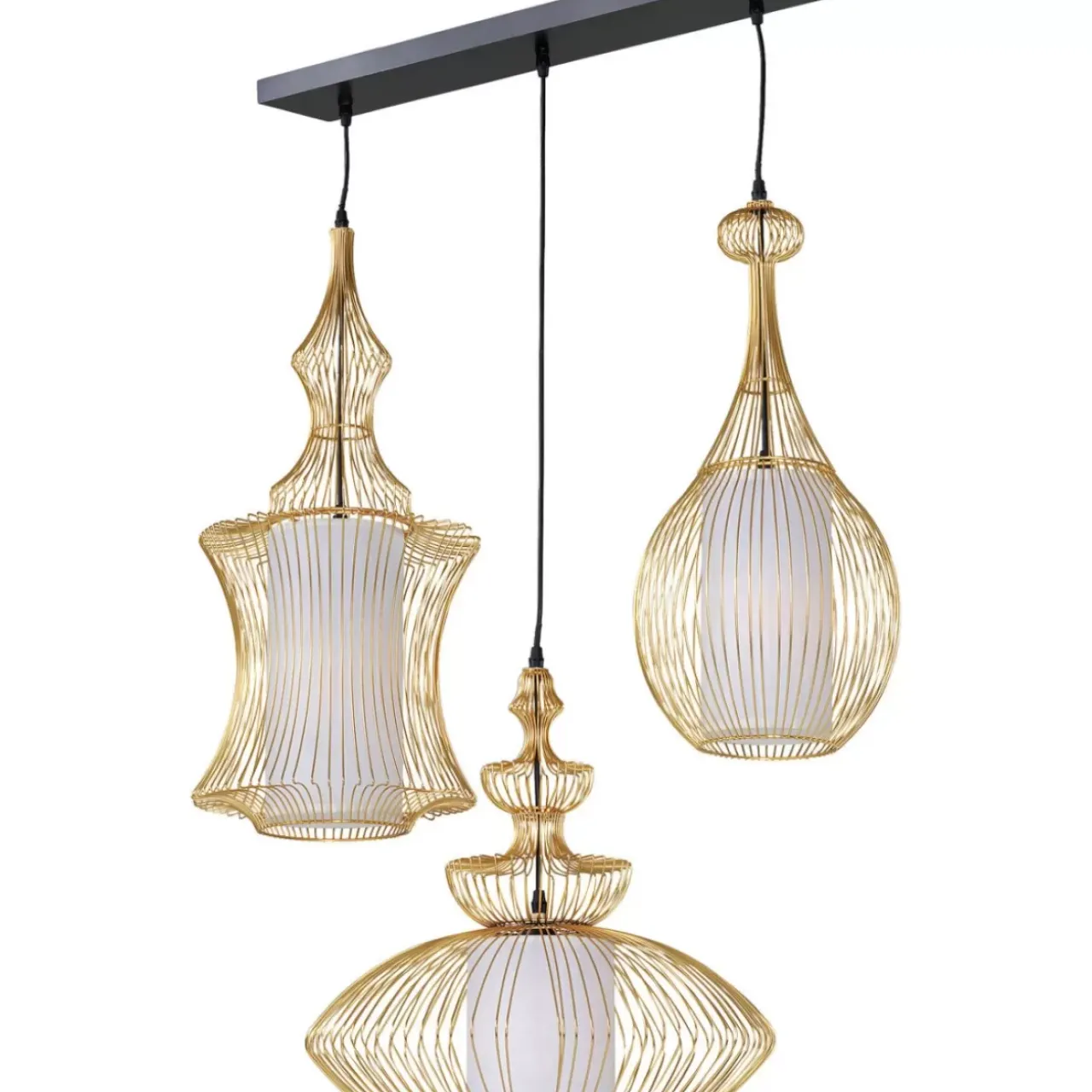 Hängeleuchten|KARE Design Hangeleuchte Swing Iron Tre Gold