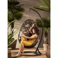 Outdoormöbel|KARE Design Hangesessel Ibiza Braun