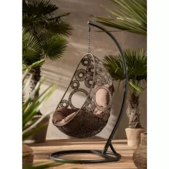 Outdoormöbel|KARE Design Hangesessel Ibiza Braun