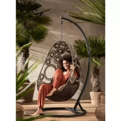Outdoormöbel|KARE Design Hangesessel Ibiza Braun