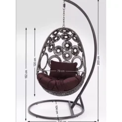 Outdoormöbel|KARE Design Hangesessel Ibiza Weiss