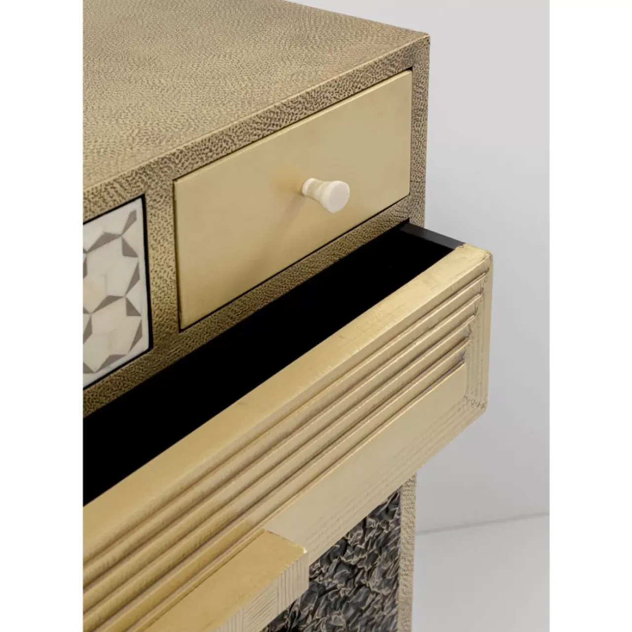Kommoden & Sideboards|KARE Design Hochkommode Chalet Gold 13 Schube