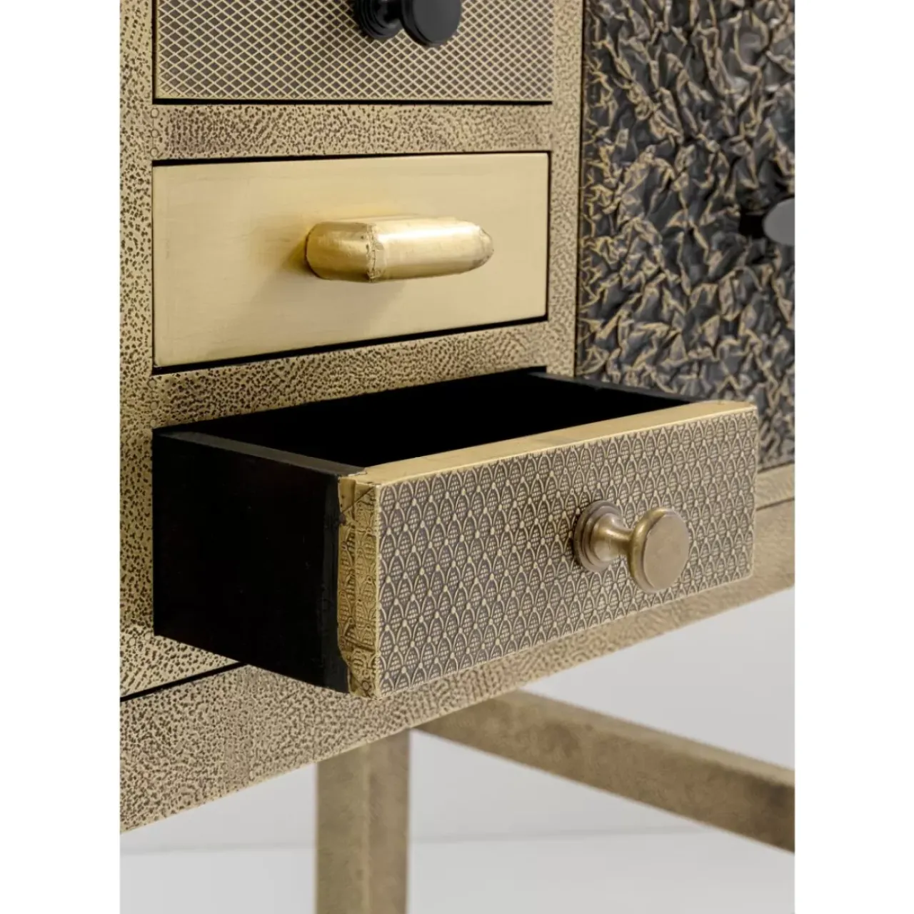 Kommoden & Sideboards|KARE Design Hochkommode Chalet Gold 13 Schube