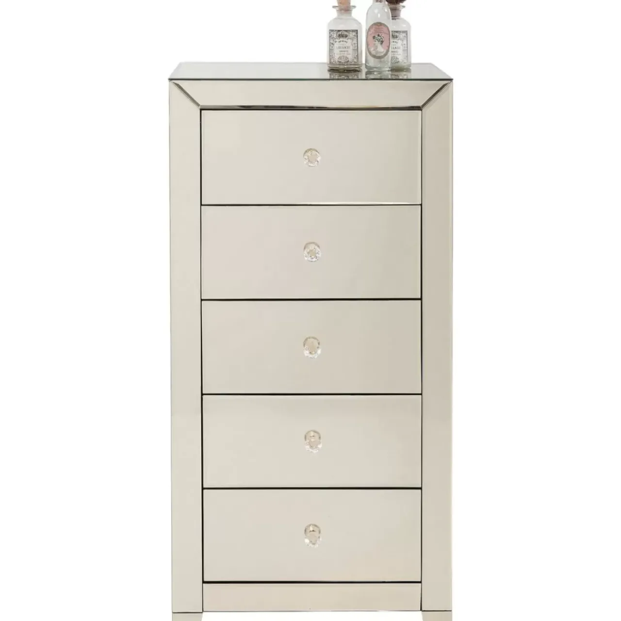 Kommoden & Sideboards|KARE Design Hochkommode Luxury Champagne 5 Schube