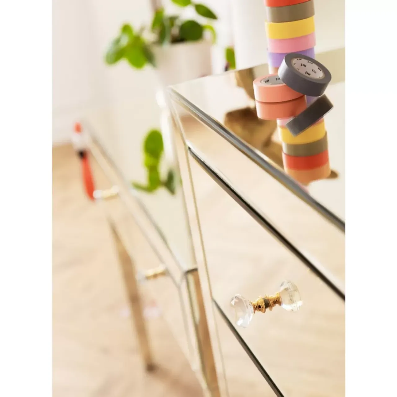 Kommoden & Sideboards|KARE Design Hochkommode Luxury Champagne 5 Schube