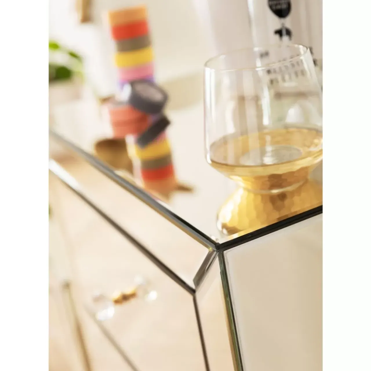 Kommoden & Sideboards|KARE Design Hochkommode Luxury Champagne 5 Schube