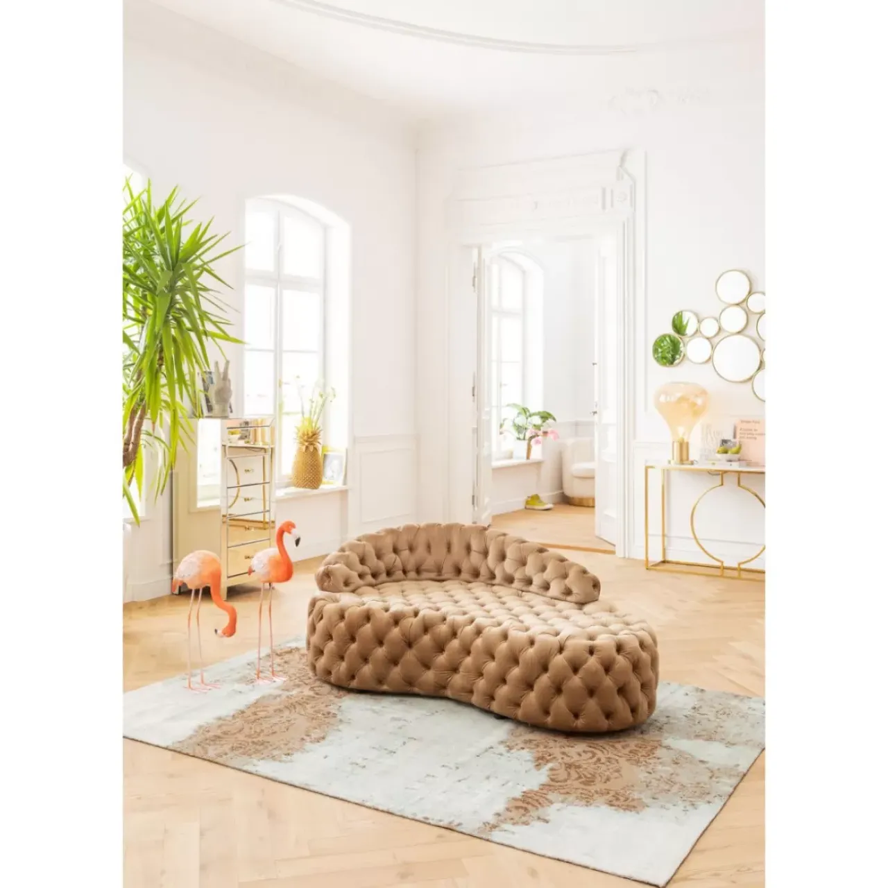 Kommoden & Sideboards|KARE Design Hochkommode Luxury Champagne 5 Schube