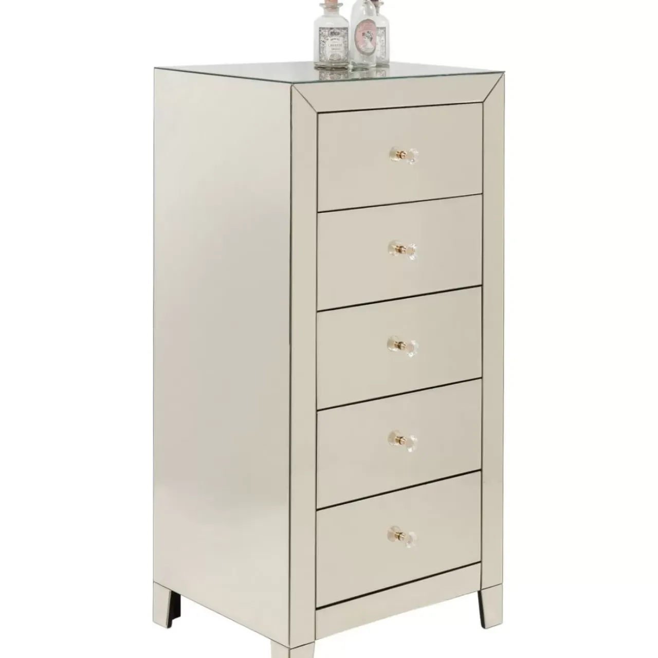 Kommoden & Sideboards|KARE Design Hochkommode Luxury Champagne 5 Schube