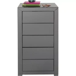 Kommoden & Sideboards|KARE Design Hochkommode Luxury Push 5 Schube Grau