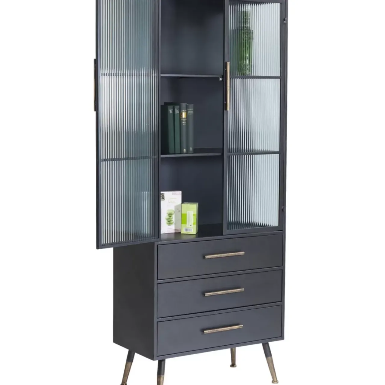 Regale|KARE Design Hochschrank La Gomera 2 Turen 3 Schube