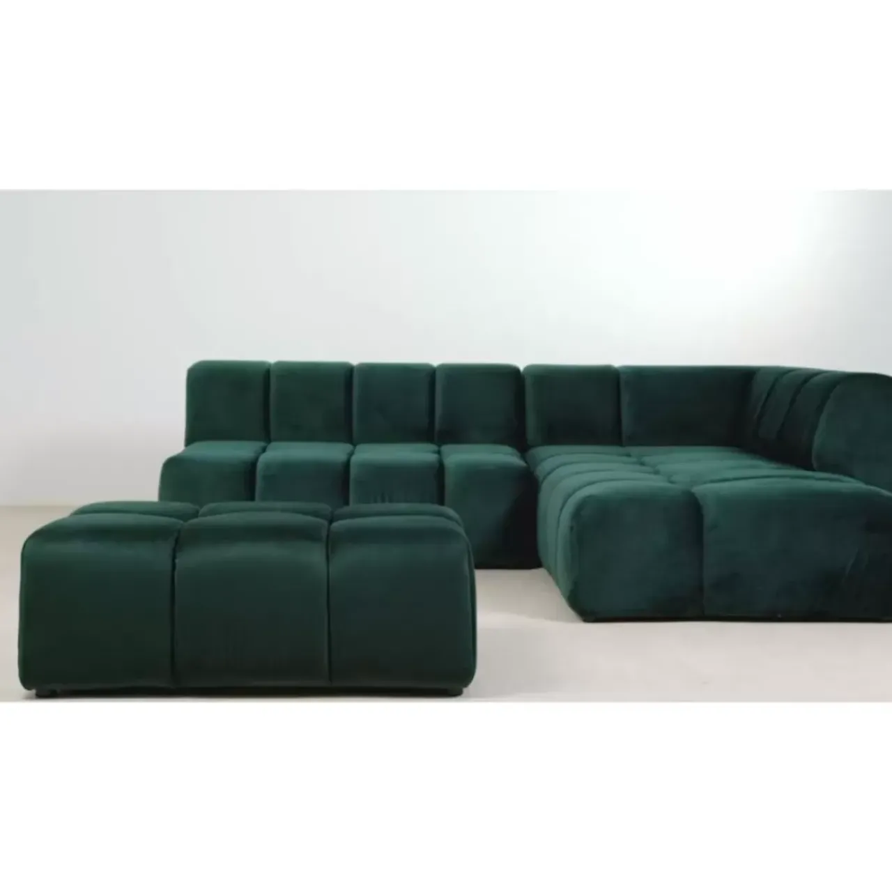 Sitzbänke|KARE Design Hocker Belami Velvet Dunkelgrun 105X70Cm