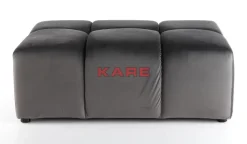 Sitzbänke|KARE Design Hocker Belami Velvet Grau 105X70Cm