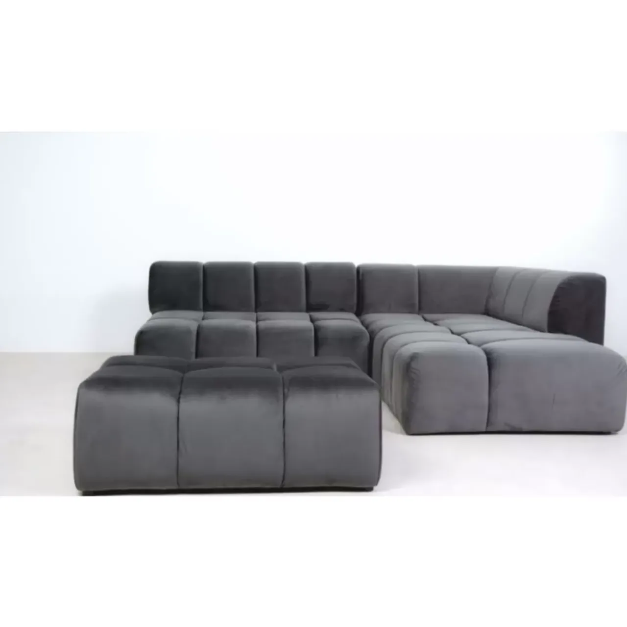 Sitzbänke|KARE Design Hocker Belami Velvet Grau 105X70Cm