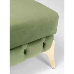 Sitzbänke|KARE Design Hocker Bellissima Velvet Grun 80