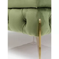 Sitzbänke|KARE Design Hocker Bellissima Velvet Grun 80