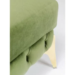 Sitzbänke|KARE Design Hocker Bellissima Velvet Grun 80