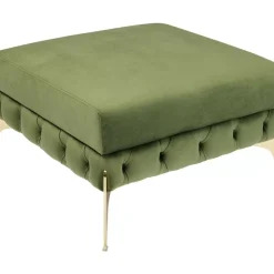 Sitzbänke|KARE Design Hocker Bellissima Velvet Grun 80