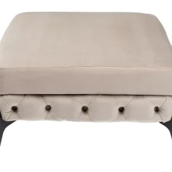 Sitzbänke|KARE Design Hocker Bellissima Velvet Beige 80Cm