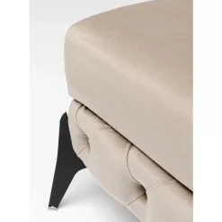 Sitzbänke|KARE Design Hocker Bellissima Velvet Beige 80Cm