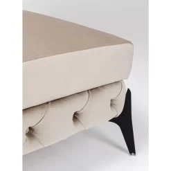 Sitzbänke|KARE Design Hocker Bellissima Velvet Beige 80Cm