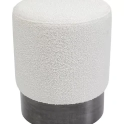 Sitzbänke|KARE Design Hocker Cherry Boucle Creme Smoke O35Cm
