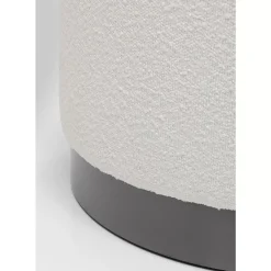 Sitzbänke|KARE Design Hocker Cherry Boucle Creme Smoke O55Cm
