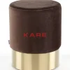 Sitzbänke|KARE Design Hocker Cherry Braun Brass O35Cm