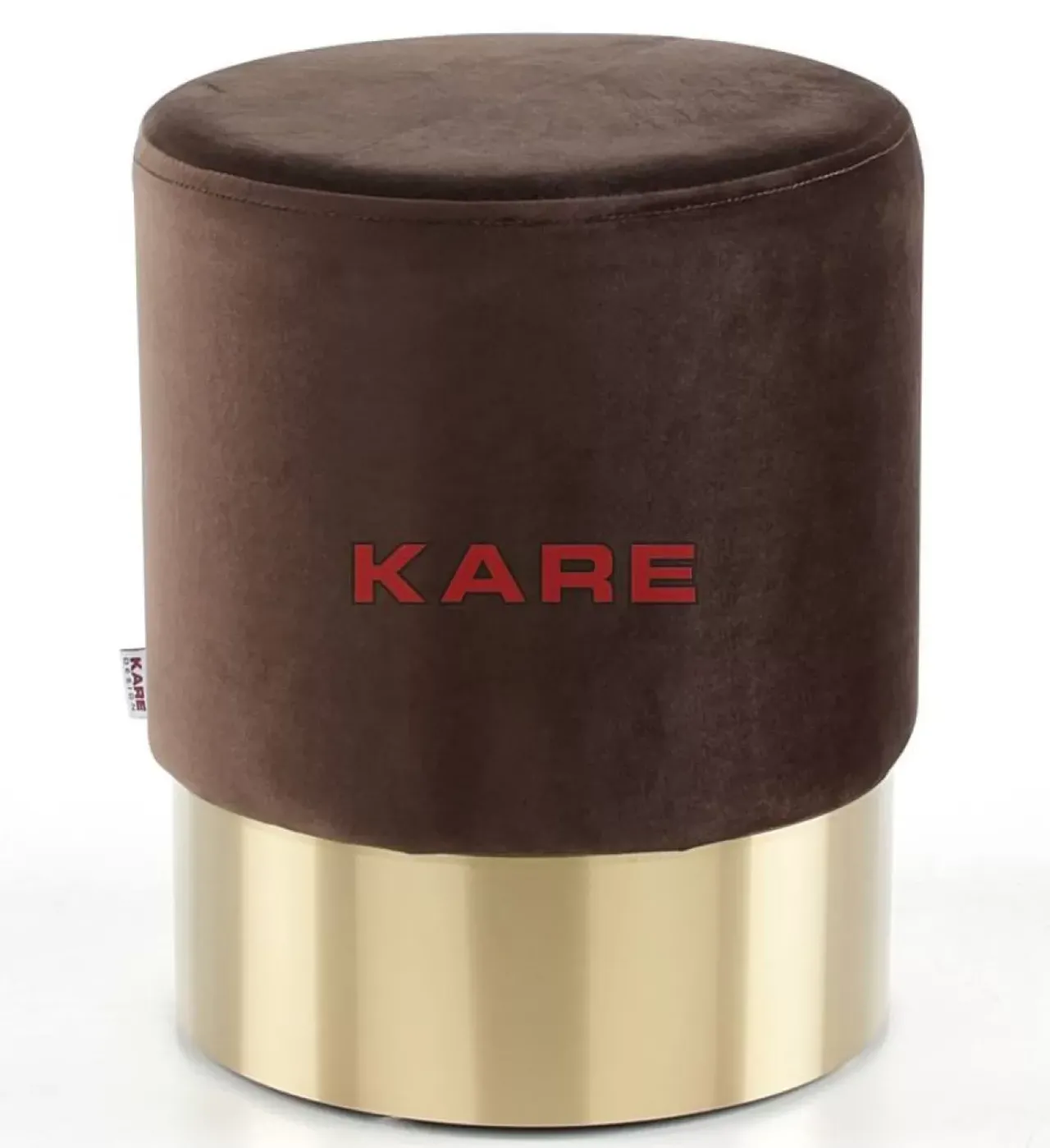 Sitzbänke|KARE Design Hocker Cherry Braun Brass O35Cm