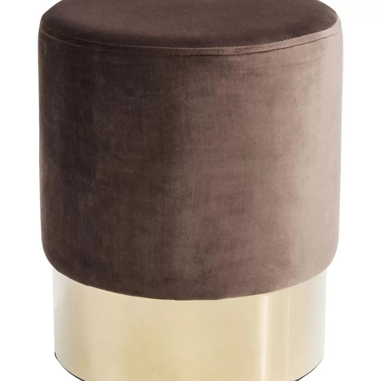 Sitzbänke|KARE Design Hocker Cherry Braun Brass O35Cm
