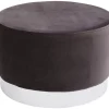 Sitzbänke|KARE Design Hocker Cherry Dunkelgrau Silver O55Cm