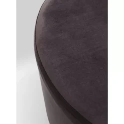 Sitzbänke|KARE Design Hocker Cherry Dunkelgrau Silver O55Cm